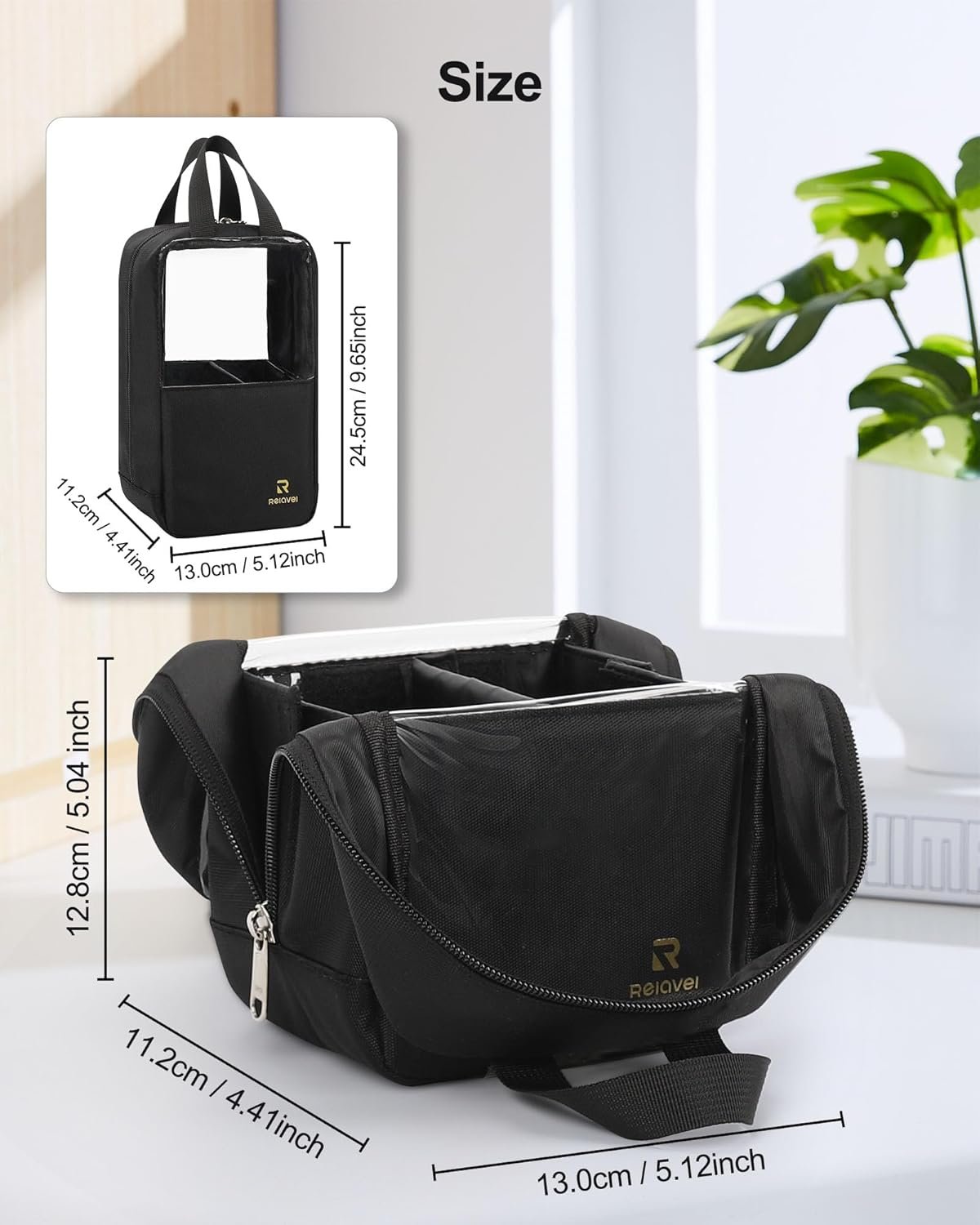 Custom Logo Makeup Brush Bag Travel Case Portable Large Holder Marker Organizer Pro Artist Clear Dust-Proof Cosmetic Bag Private Label Manufacturer