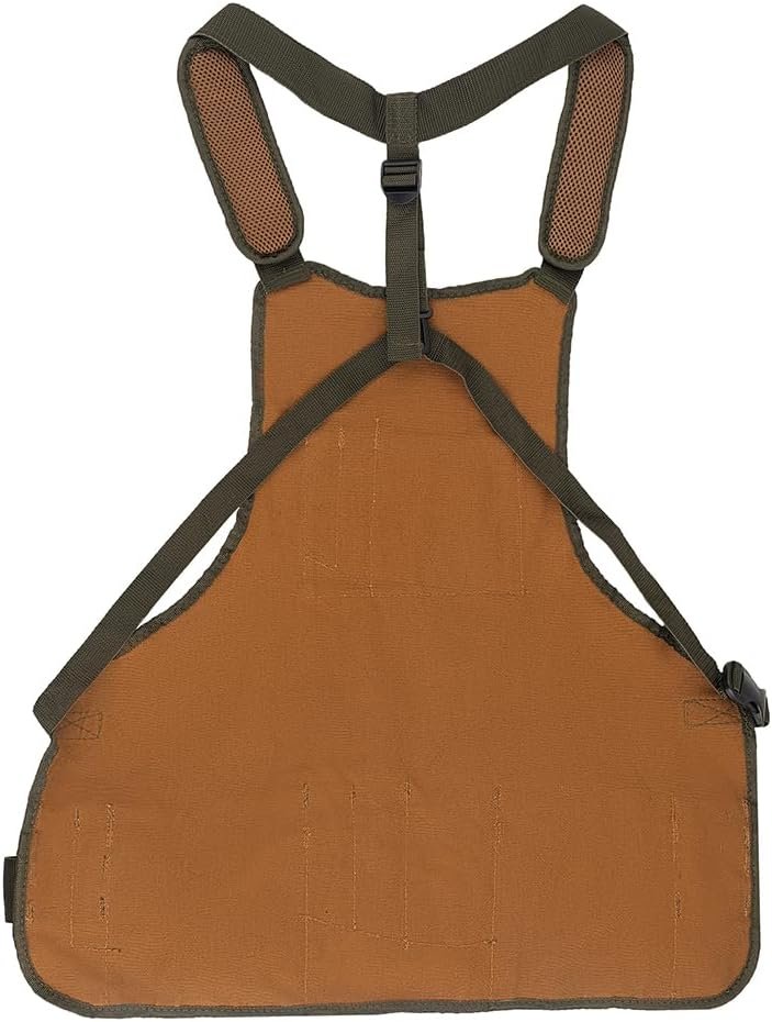 Manufacturer Mens Adjustable Work Tool Bag Custom Logo Brown 16 Pockets Private Label