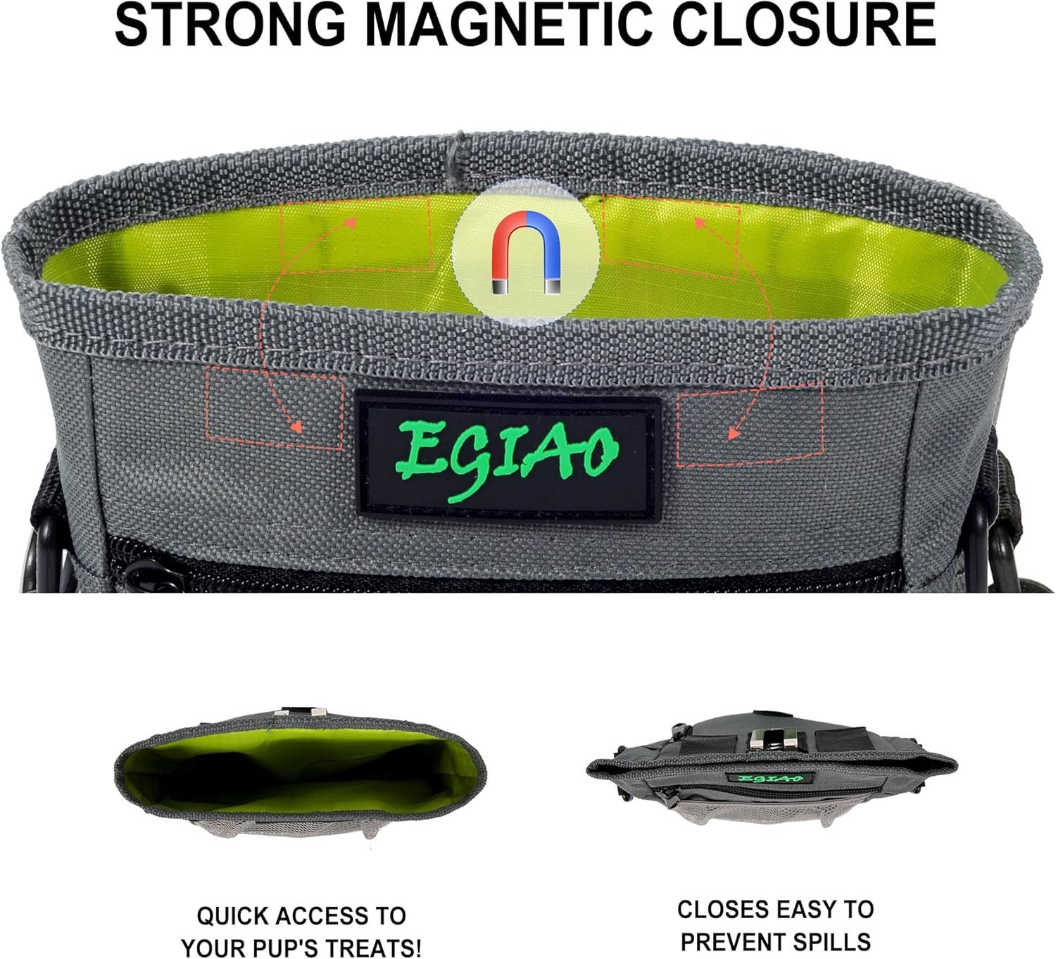 Private Label Dog Treat Pouch 2.0 Strong Magnetic Closure Poop Bag Dispenser Manufacturer Collapsible Dog Bowl Training Clicker Poop Bags Custom Logo