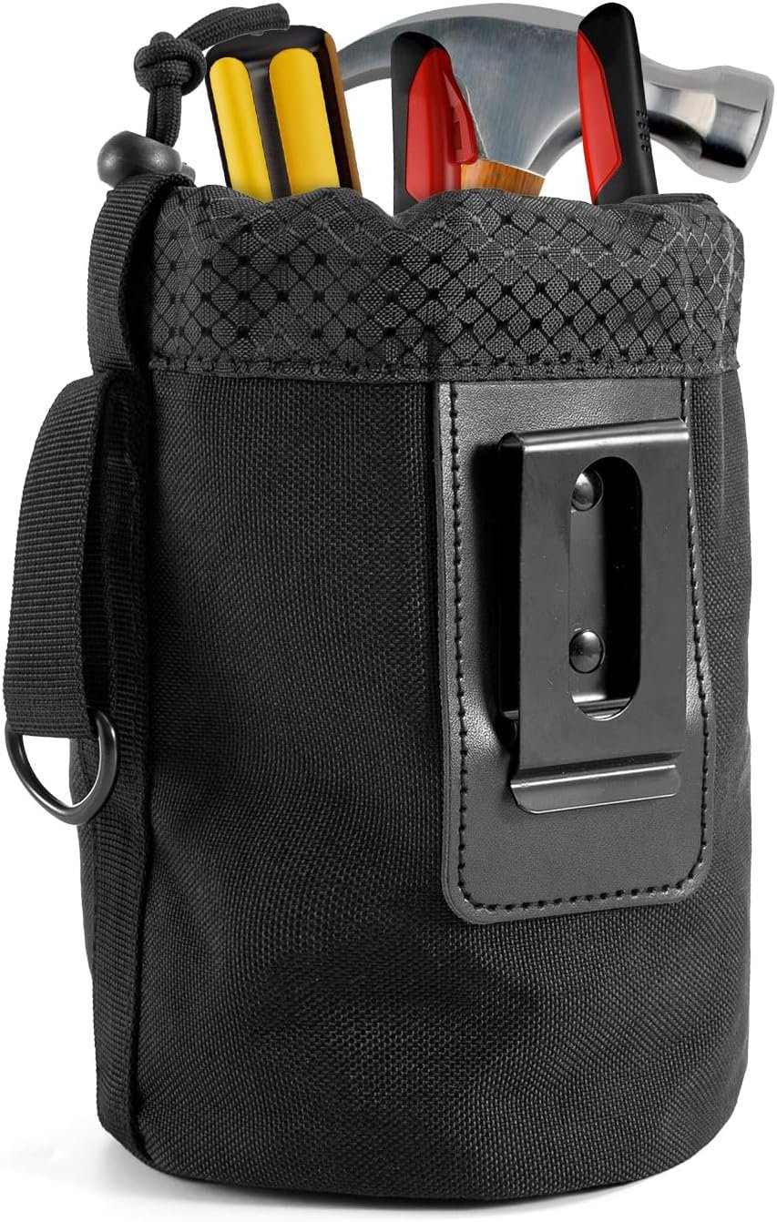 Custom Logo Nail Screw Work Pouch Private Label Metal Clip-On Tool Pouch for Screws Nails Ideal for Electrician Plumber Carpenter Contractor Handyman Tradesperson Manufacturer