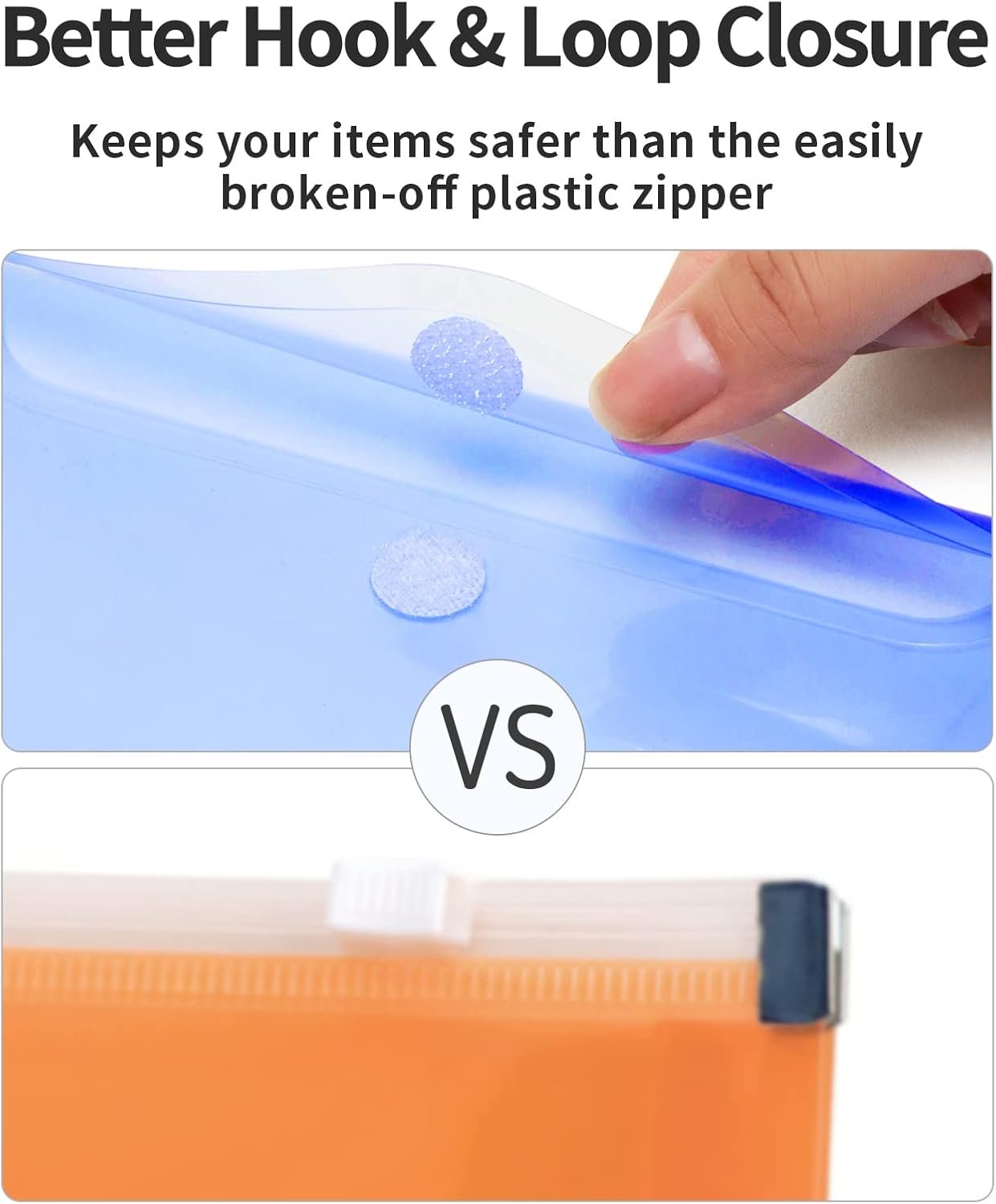 Private Label 24 Pack Clear Plastic Pencil Pouches with Label Pocket Custom Logo Poly Envelopes for A6 Size Files Money Envelopes Cash Storage Manufacturer Bulk Pencil Cases Teacher School Office Supplies