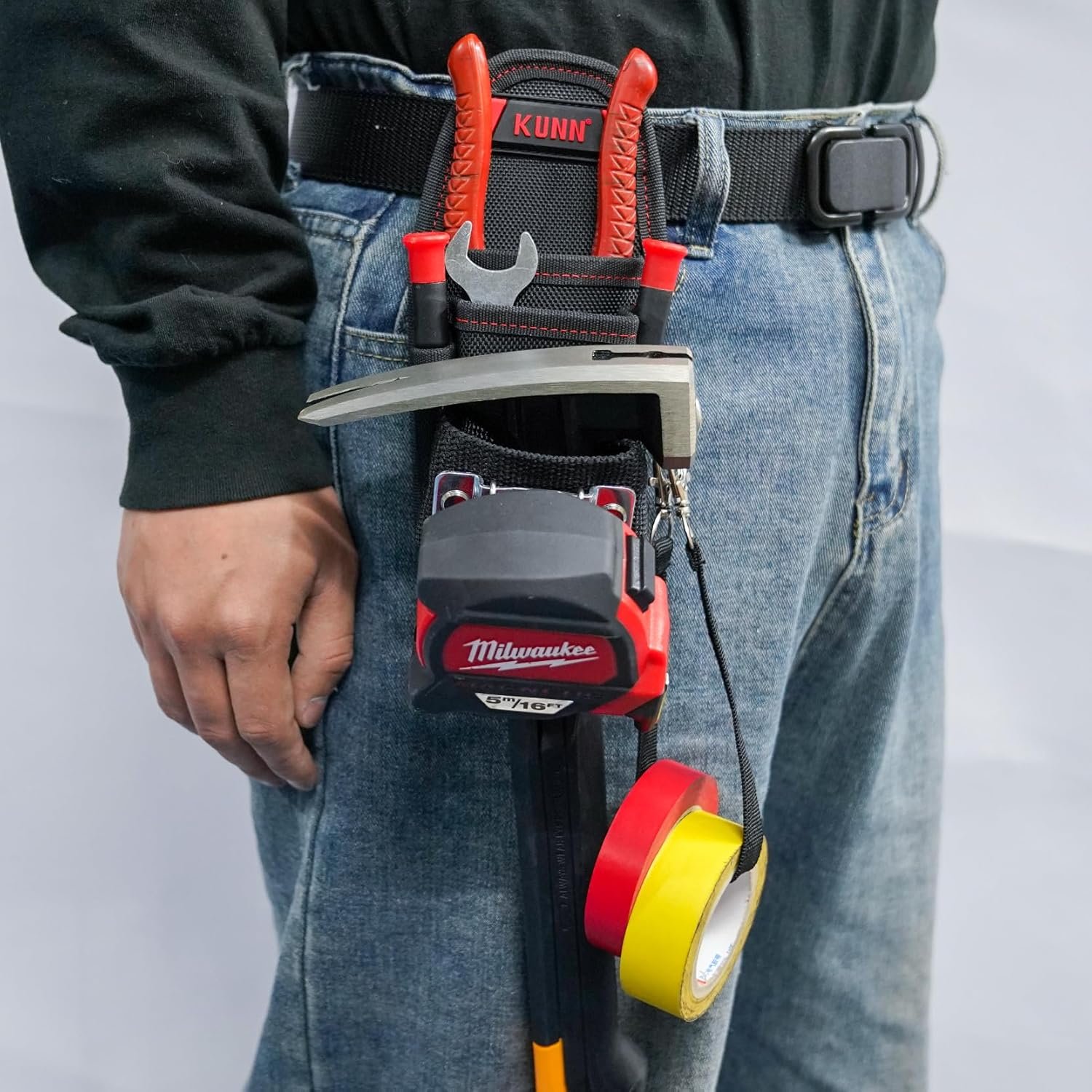 Custom Logo Small Tool Pouch with Belt Clip, Private Label Mini Work Tool Organizer Holder from Manufacturer