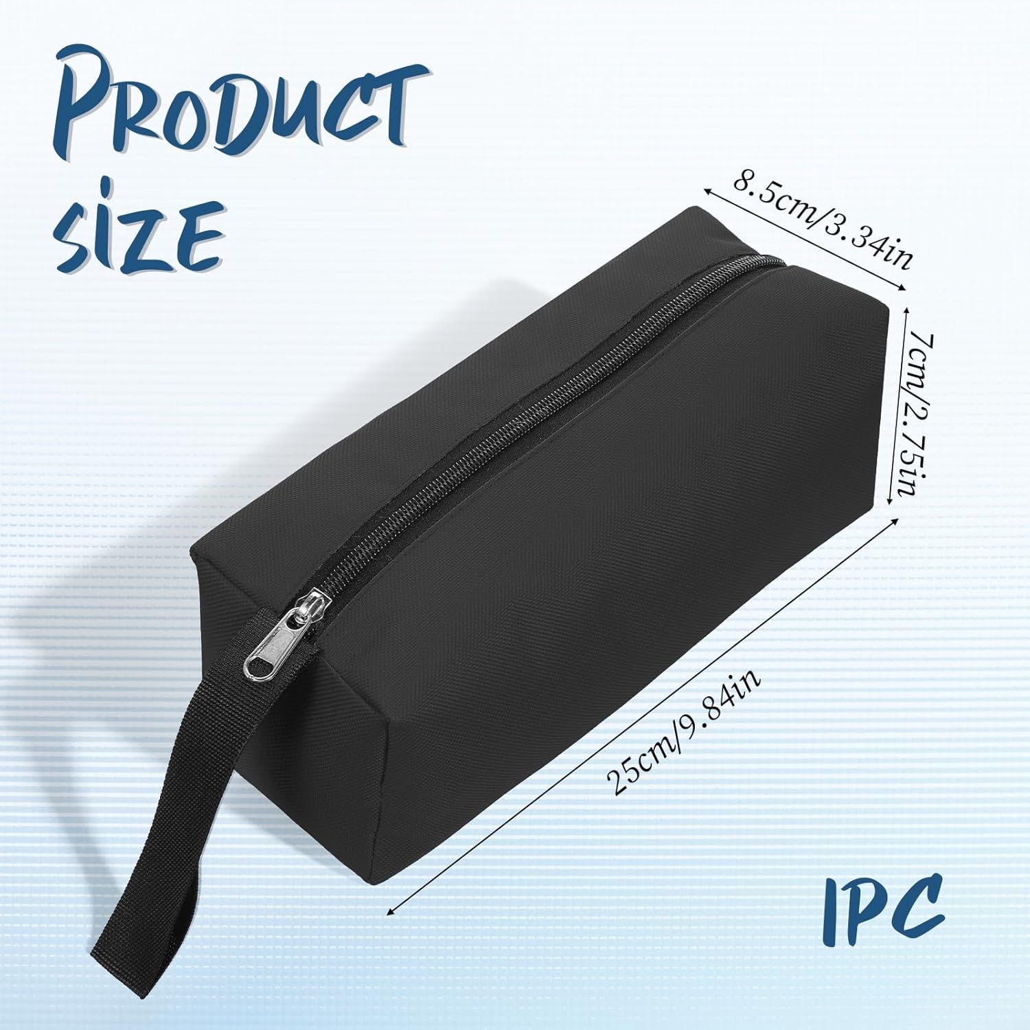 Factory Direct Custom Logo Small Tool Bags Zippered Screwdriver Pouches Black Canvas Utility Storage Organizer Private Label for Screws Screwdrivers Pliers