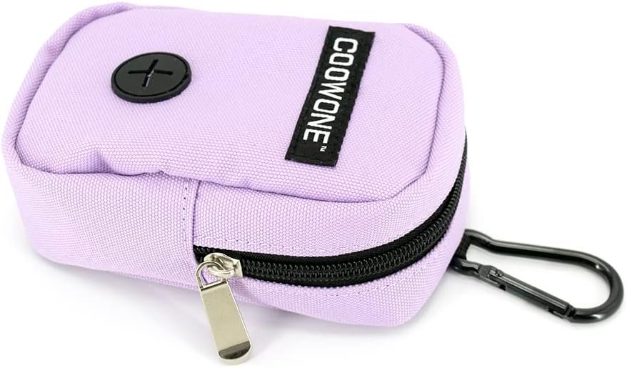 Custom Logo Small Treat Pouch with Dog Bag Dispenser Private Label Portable Walking Bags Purple Supplier