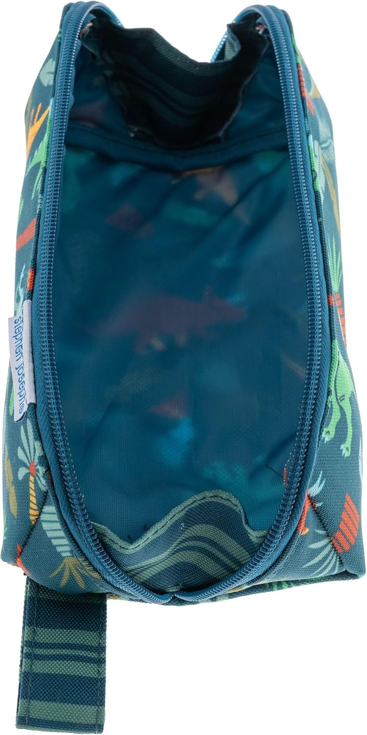 Private Label All Over Printed Pencil Pouch Custom Logo Multipurpose Kids School Stationery Case Colorful Cute Dino Designs Large Space for Pencils and Pens Manufacturer