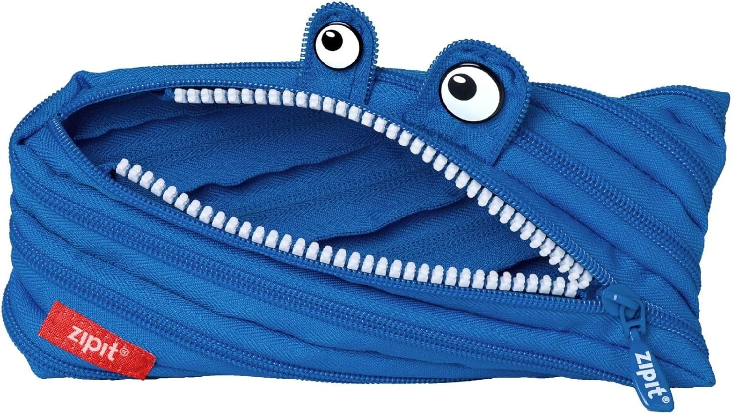 Manufacturer Monster Pencil Case for Kids, Private Label Cute Zipper Pouch for Boys Girls Teens, Custom Logo Stationery Bag for School Blue