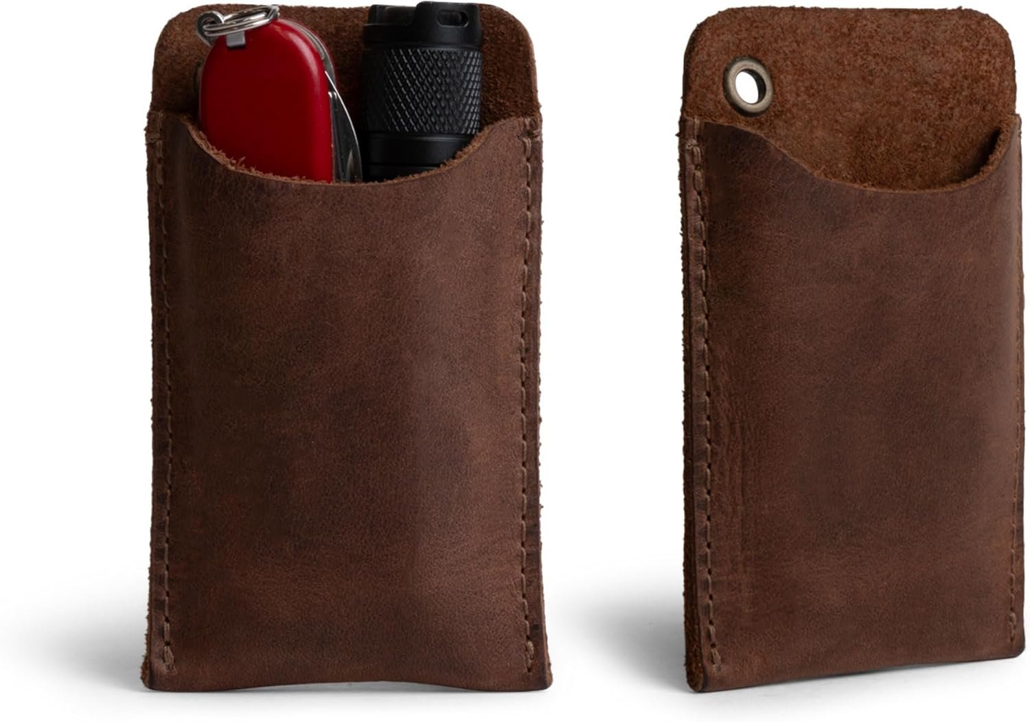 Private Label EDC Pocket Slip Multitool Sleeve and Pen Holder, Custom Logo Small Tool Organizer for Everyday Use and Camping Accessories, Full Grain Leather Manufacturer