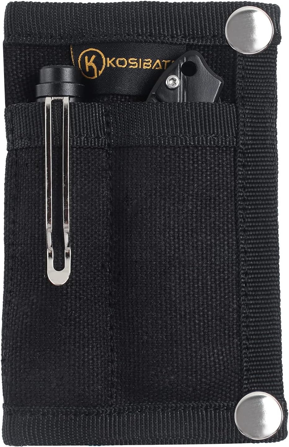 Private Label EDC Pouch Custom Logo Organizer Tool Pouch for Knife Flashlight Tactical Pen Card Men's Slim Pocket Daily Carry Manufacturer