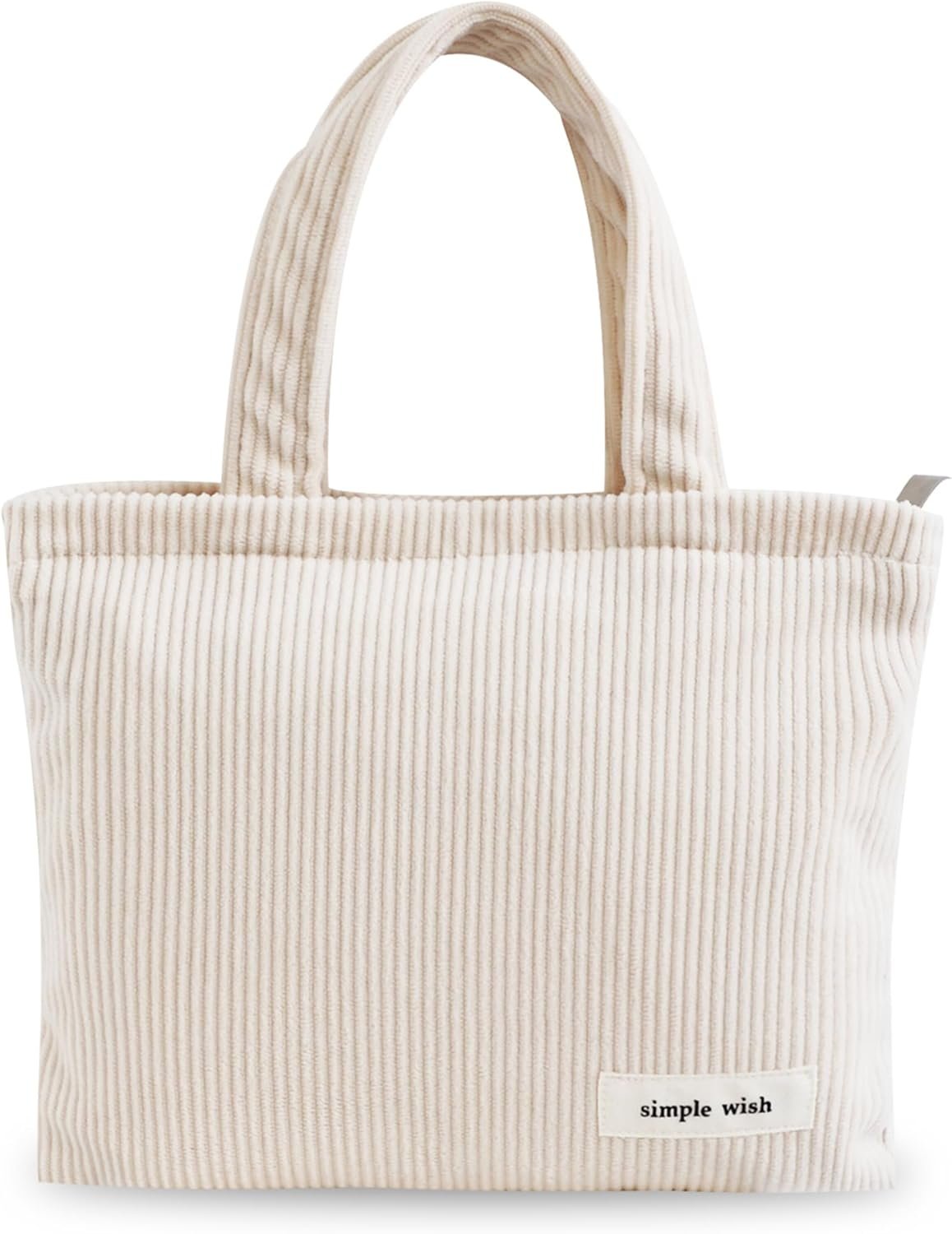 Private Label Small Makeup Travel Cosmetic Bag Pouch for Women with Handle Zipper Custom Logo Aesthetic Beige Manufacturer