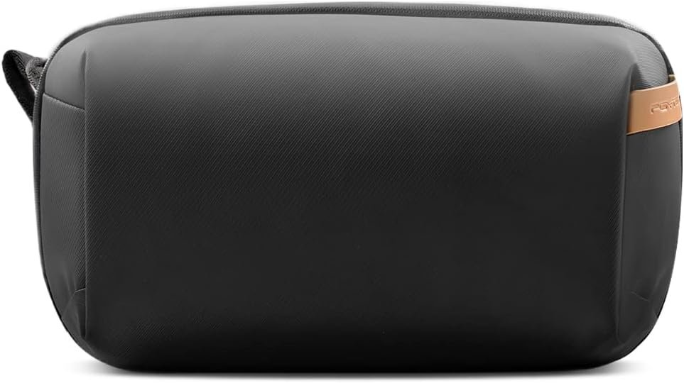 Private Label Waterproof Travel Tech Organizer Pouch with Custom Logo, Manufacturer Electronics Accessories Carrying Case for Cables Cords Batteries Chargers SD Cards Black