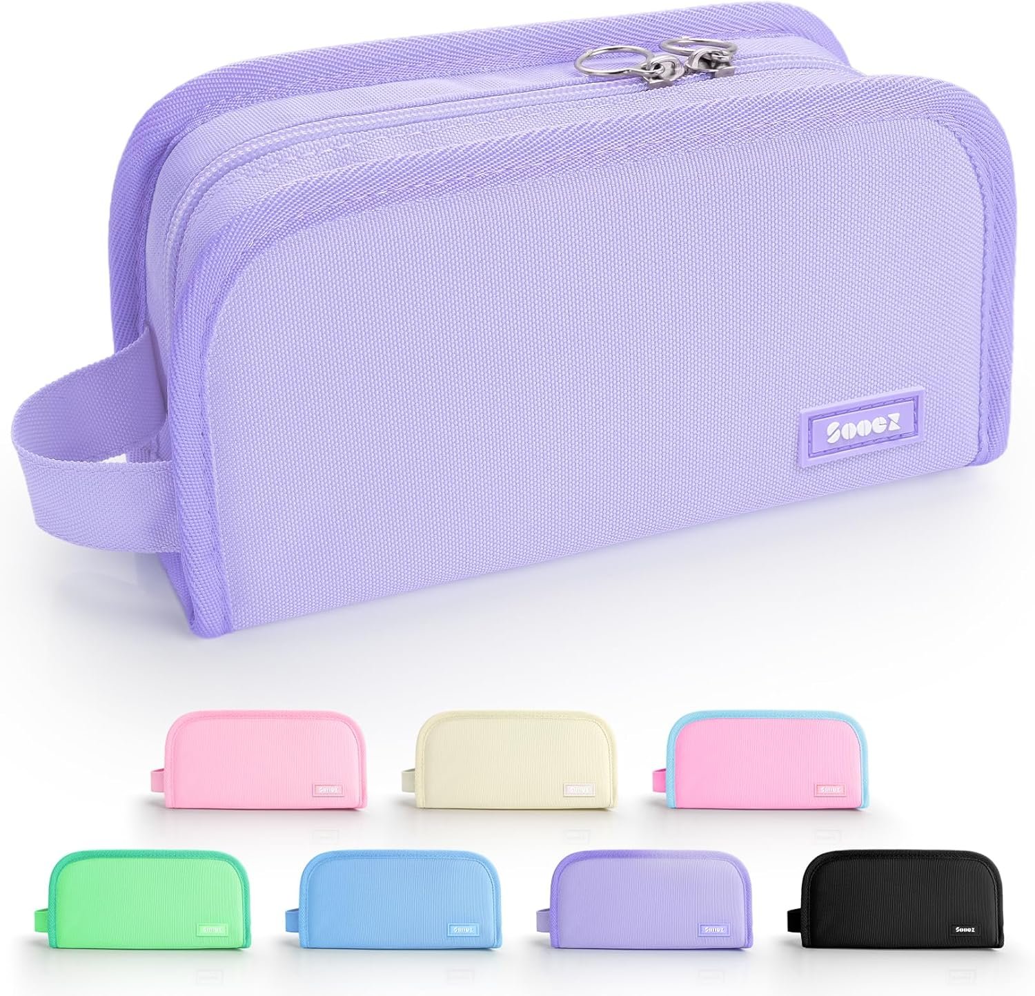 Private Label Wide Opening Large Capacity Pencil Case Custom Logo Pencil Pouch Organizer Aesthetic School Supplies Stationery Marker Makeup Bag Manufacturer