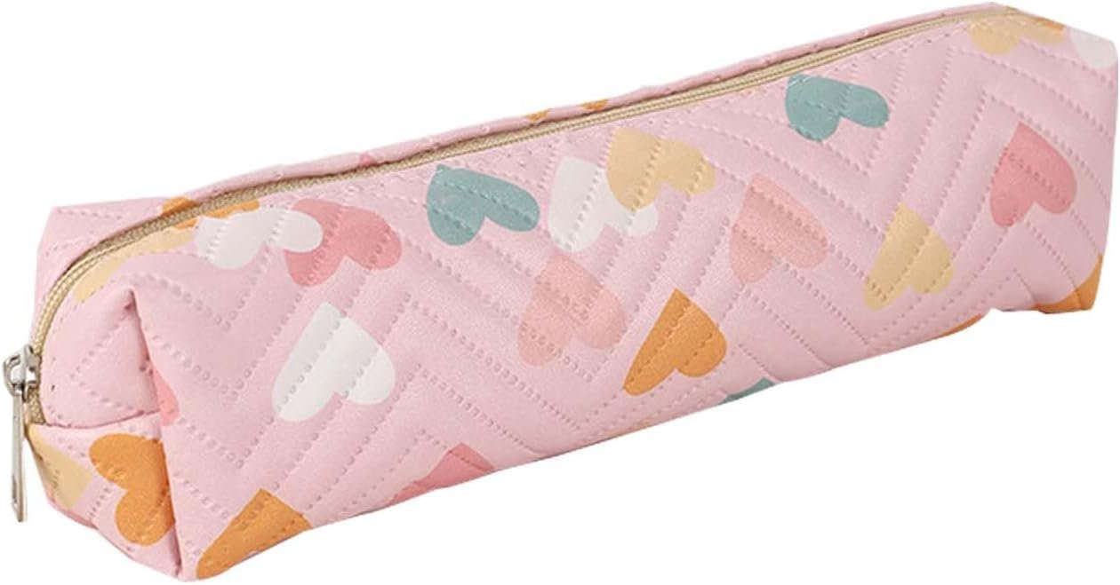 Wholesale Small Cute Heart Pencil Pouch Makeup Cosmetic Pen Bag Office Stationery Supplier