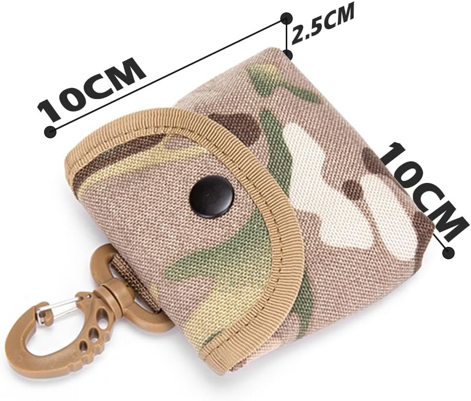 Private Label MOLLE Pouch Tactical Coin Purse - Large Custom Logo Coin Pouch Quick Pouch for Coins Earphones (Jungle Camo) Factory