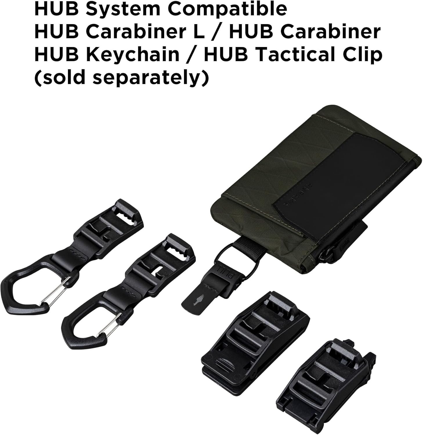 Custom Logo Zip Pouch Coin - Private Label Compact EDC Card Holder and Cash Wallet - RFID Blocking Minimalist Travel Wallet Weatherproof Dark Green X-Pac VX21 Fabric Manufacturer