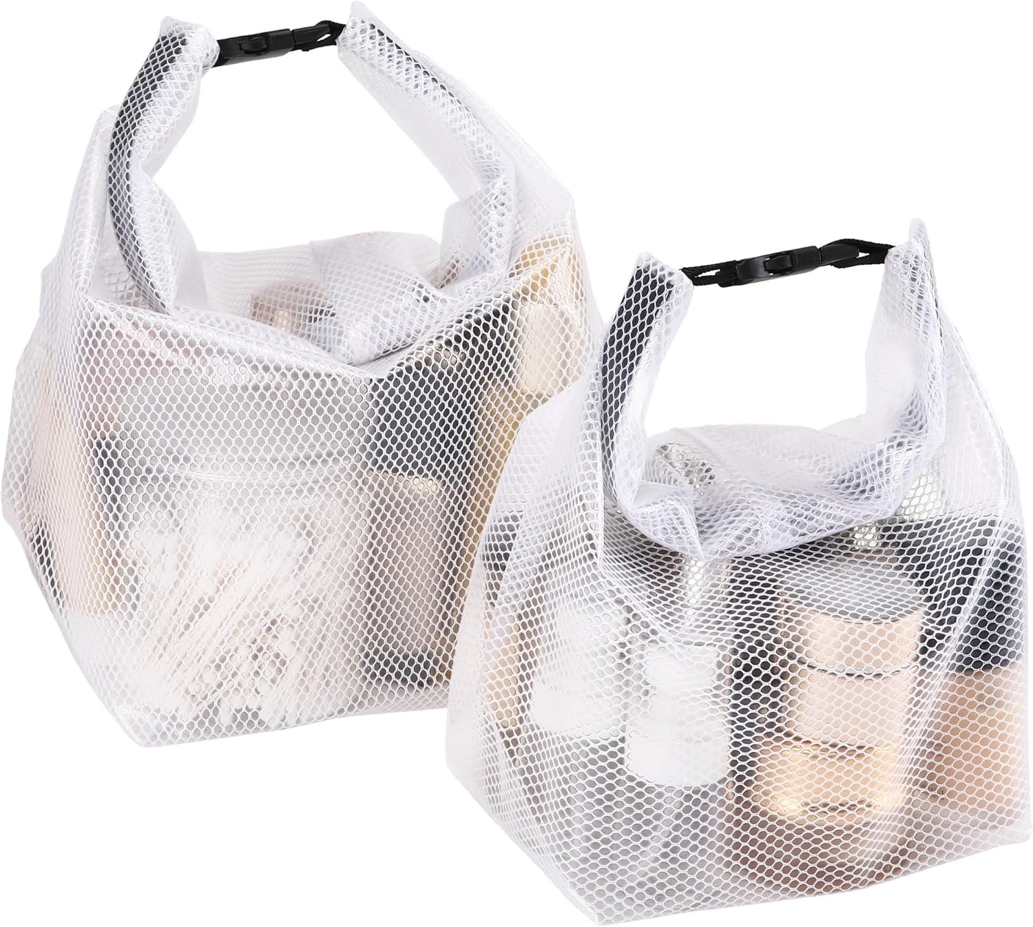 Custom Logo 2-Pack Waterproof Travel Toiletry Bag Private Label Makeup Organizer & Storage Pouch - Clear EVA Material Large Opening Portable Handle for Travel Gym Swimming Daily Use Factory