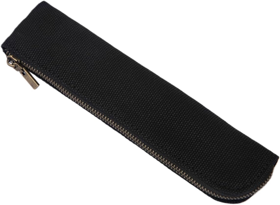 Custom Logo Thin and Slim Small Pencil Pouch Private Label Stylish Cotton Canvas Lightweight Manufacturer