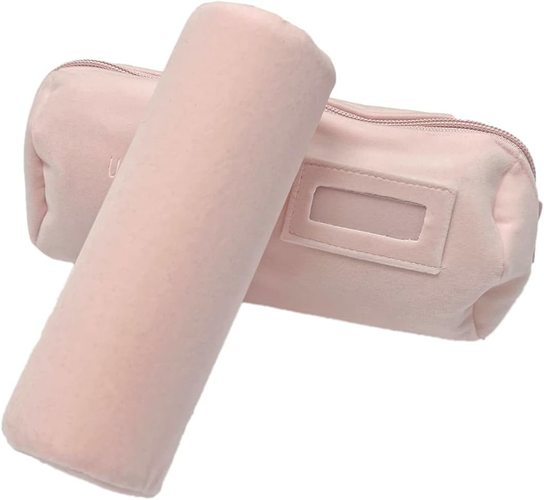 Factory Small Velvet Jewelry Roll Bag for Bracelets Bangles Watches Custom Logo Pink Travel Organizer Private Label