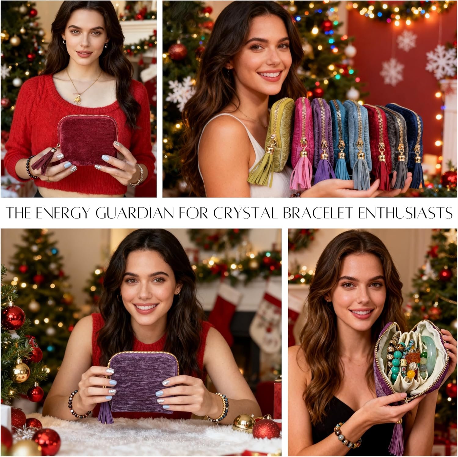 Private Label Travel Jewelry Case Organizer Portable Pouch with Custom Logo Tassel Zipper for Rings Crystal Bracelets Valentines Day Gift for Women Peacock Blue Manufacturer