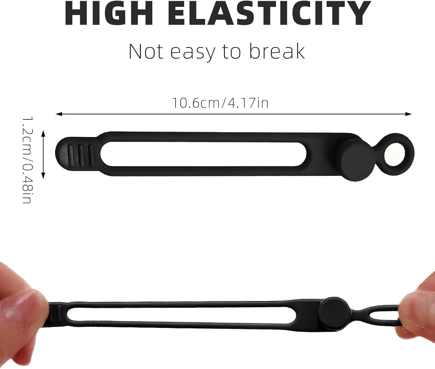 Private Label Data Cable Organizer Custom Logo Elastic Silicone Cable Straps Reusable Cable Ties Wire Organizer for Bundling Earphone Phone Charger 12 Pcs Manufacturer