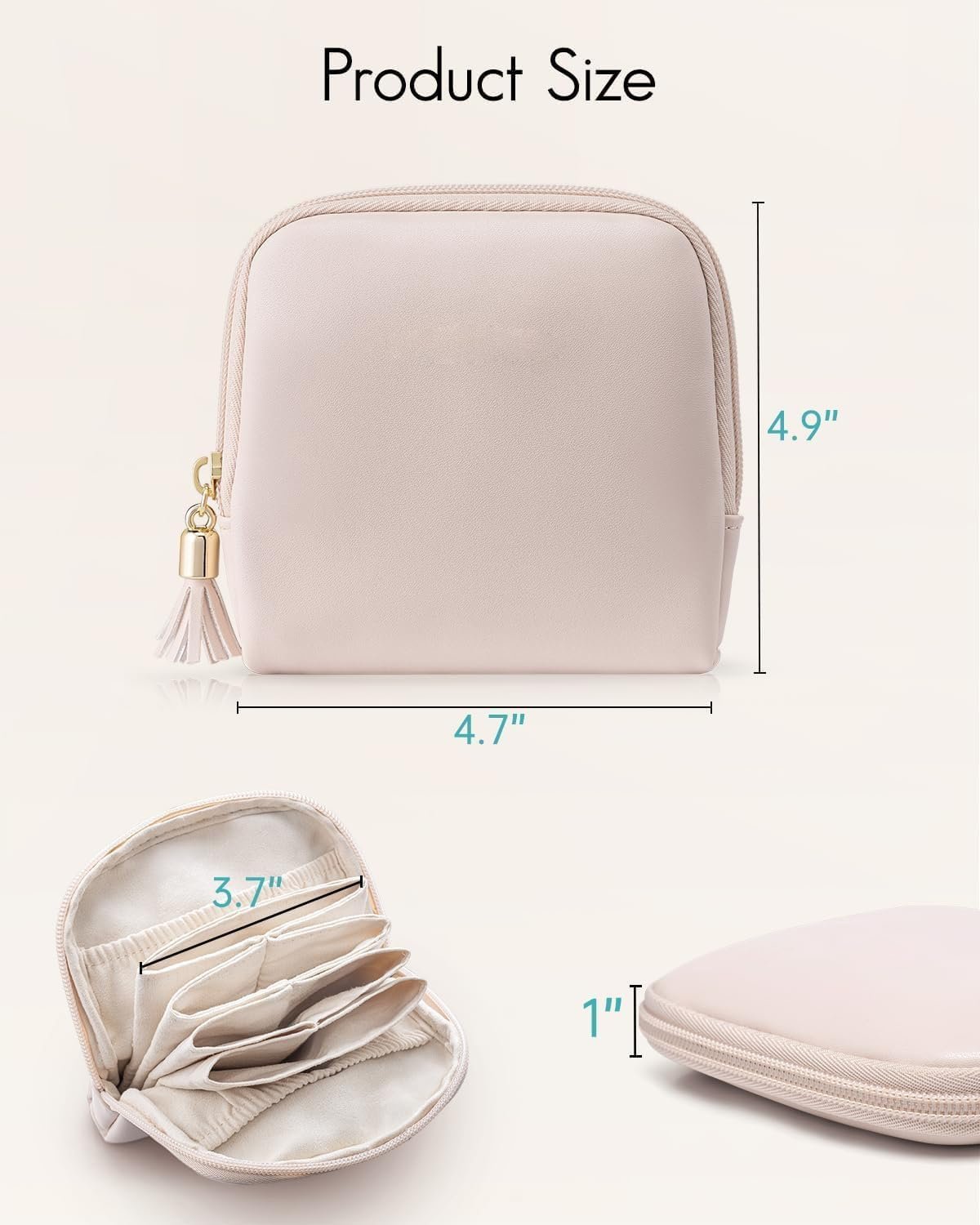 Custom Logo Small Travel Jewelry Organizer Private Label Velvet Pouch Storage Bag for Bracelets Rings Earrings Portable Travel Case Manufacturer (Brown)