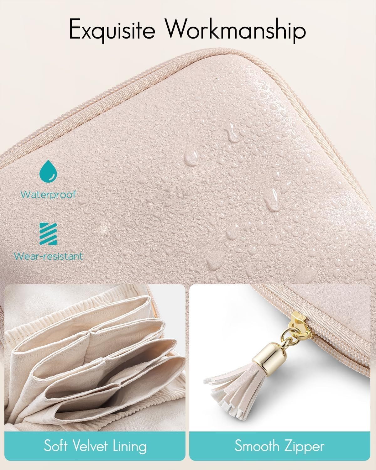 Custom Logo Small Travel Jewelry Organizer Private Label Velvet Pouch Storage Bag for Bracelets Rings Earrings Portable Travel Case Manufacturer (Brown)