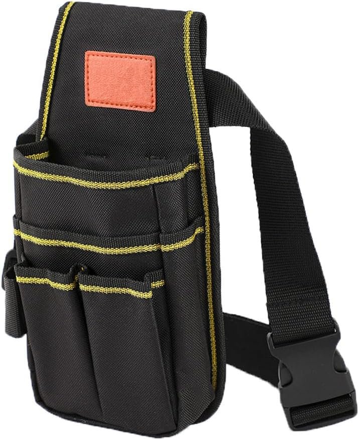 Private Label Small Tool Pouch with Belt Clip, Custom Logo Electrician Carpenter Construction Tool Belt for Men, Manufacturer Adjustable Utility 7 Pocket Organizer