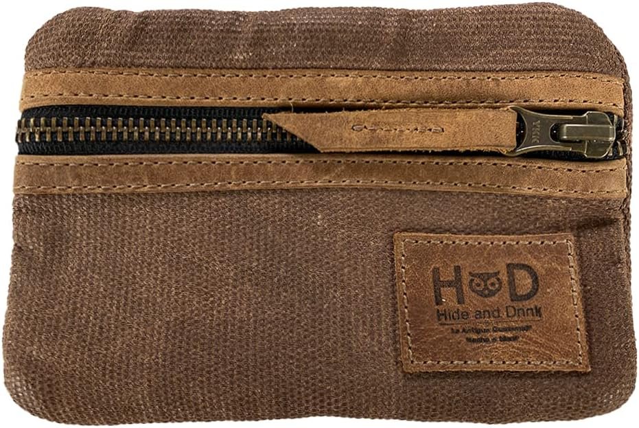 Private Label Multi-Tool Pocket Pouch | Custom Logo Compact Multipurpose EDC Zippered Bag | Manufacturer Waxed Canvas Mini Camping Tool Case Knife Holster Slim Organizer