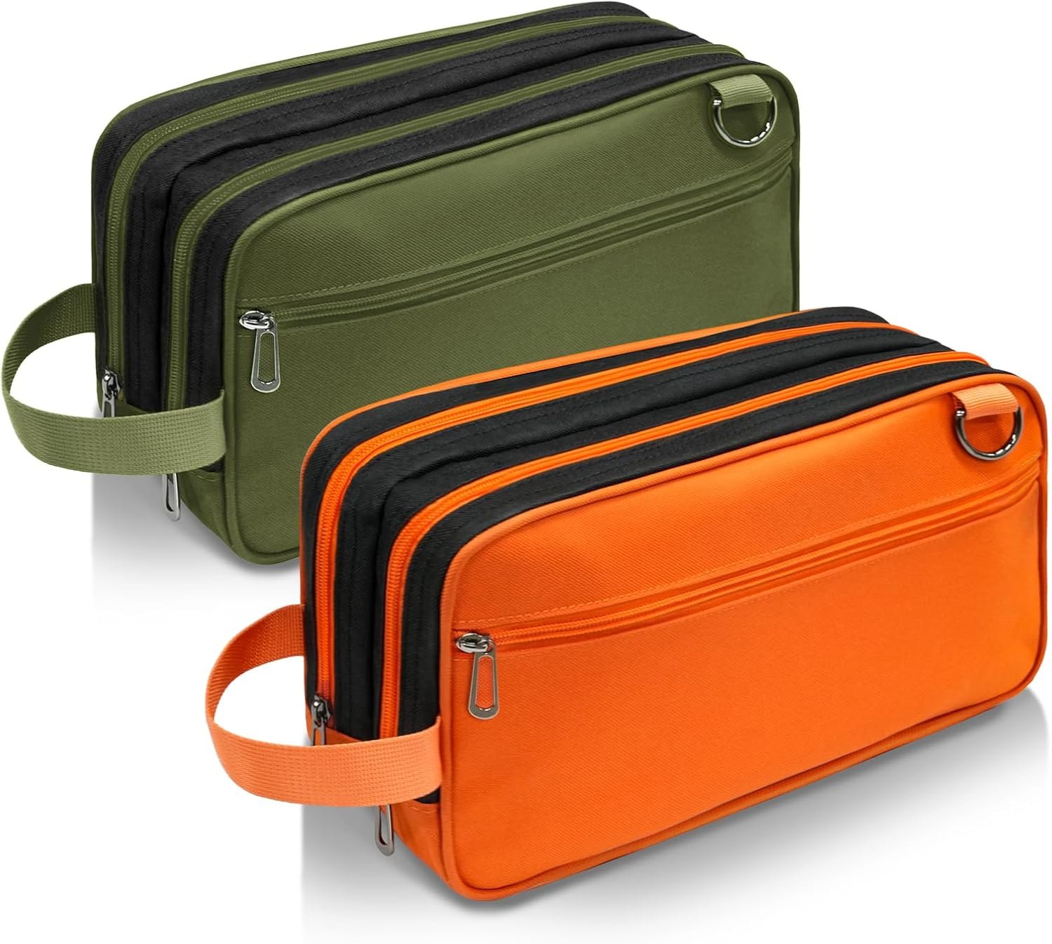 Custom Logo 2 Pack Small Tool Bag Zipper Tool Pouch 3 Compartments Waterproof Utility Organizer Private Label Manufacturer