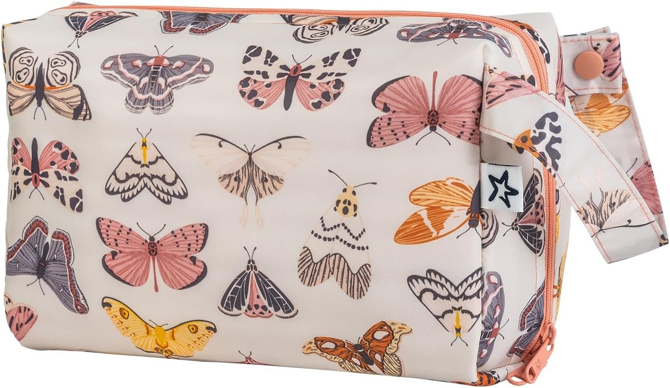 Custom Logo Waterproof Travel Toiletry & Makeup Bag Organizer | Private Label Pouch with Multiple Compartments & Snap Handle for Travel | Manufacturer Gift for Teen Girls and Women