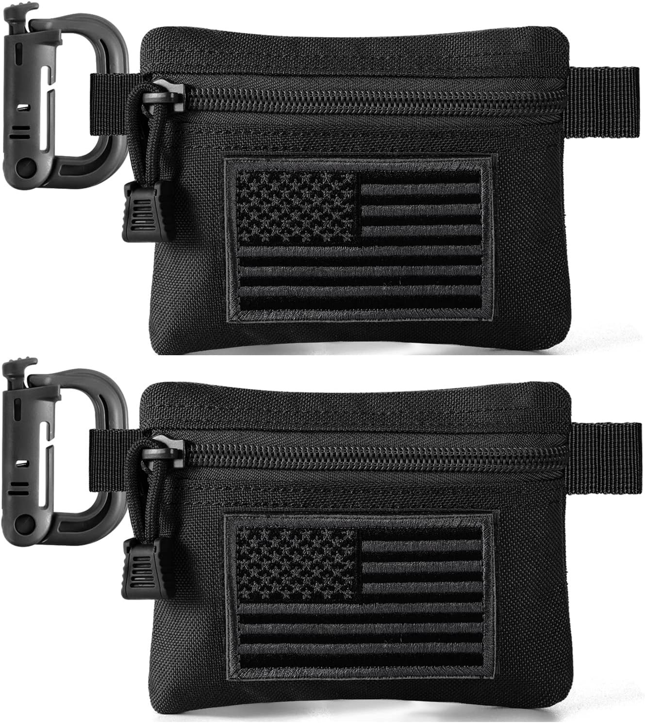 Private Label 2 Pack Tactical Compact EDC Pouches Military MOLLE Utility Accessories Organizer Custom Logo Coin Purse Keychain Pocket Credit Card Holder Waist Pack Manufacturer
