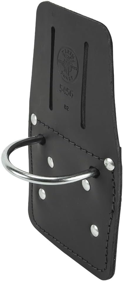 Private Label 5456 Leather Hammer Holder with Slotted Connection Metal Ring Custom Logo Black Manufacturer