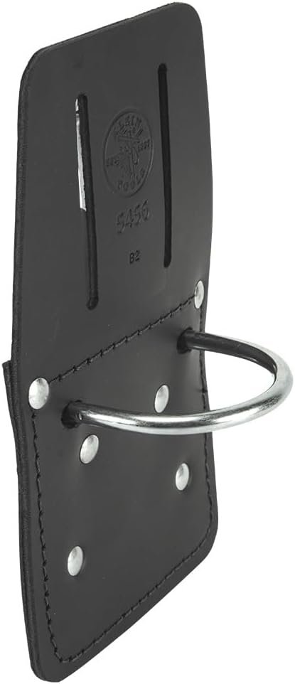 Private Label 5456 Leather Hammer Holder with Slotted Connection Metal Ring Custom Logo Black Manufacturer