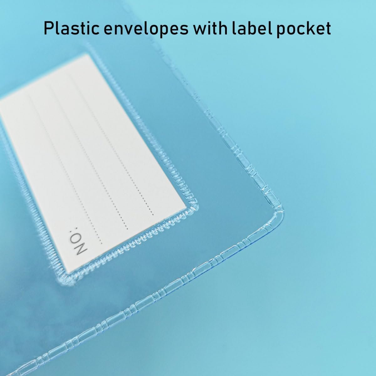 Custom Logo 30pcs Small Clear Plastic Zipper Pouches Poly Zip Organizer Storage Bags Private Label for Office Supplies Stationery Travel Cosmetics (9x4.7 Inch) Manufacturer