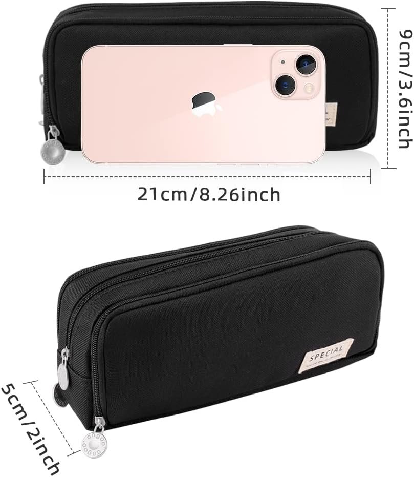 Supplier Large 3-Compartment Pencil Case Big Capacity Custom Logo Oxford Pouch Organizer for Kids Teens Students School Supplies Cosmetic Pen Bag Private Label