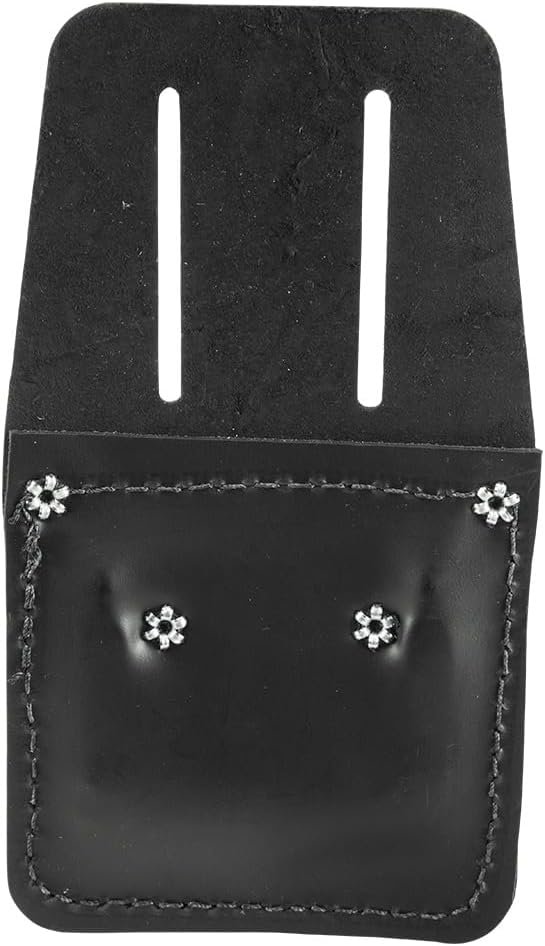 Private Label 5456 Leather Hammer Holder with Slotted Connection Metal Ring Custom Logo Black Manufacturer