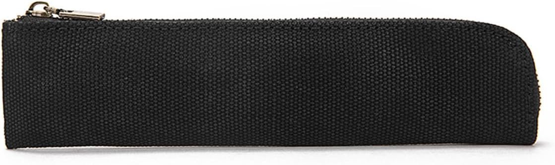 Custom Logo Thin and Slim Small Pencil Pouch Private Label Stylish Cotton Canvas Lightweight Manufacturer