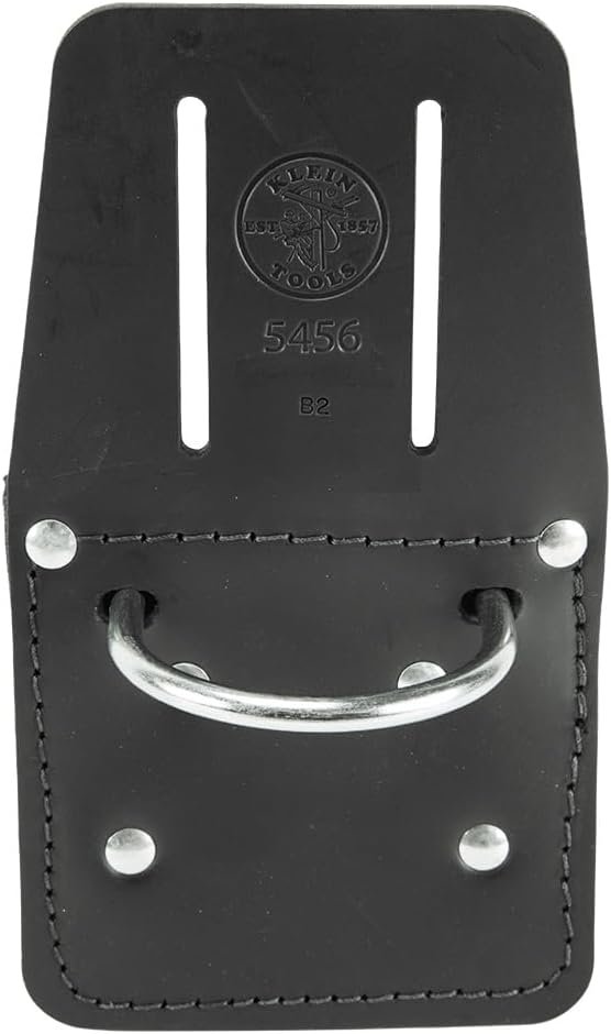 Private Label 5456 Leather Hammer Holder with Slotted Connection Metal Ring Custom Logo Black Manufacturer