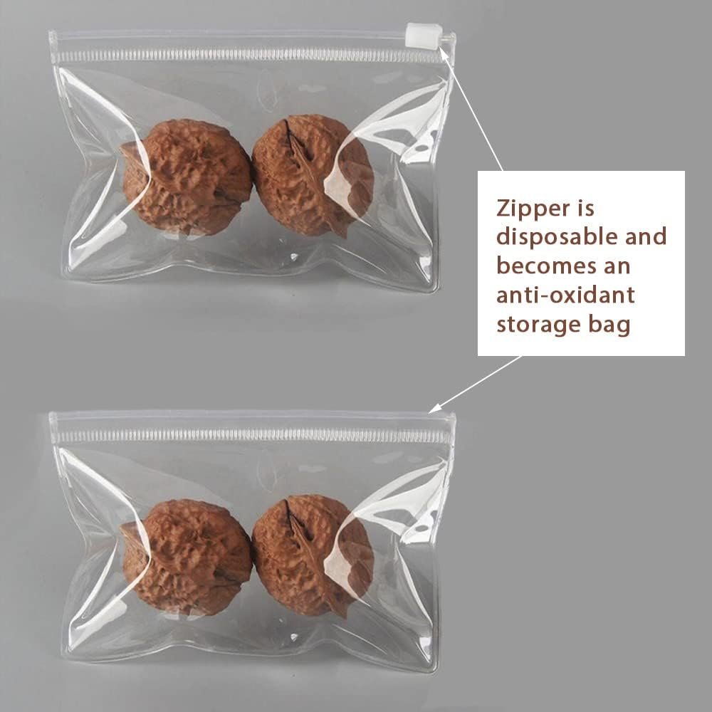 Private Label 50PCS Clear Transparent PVC Jewelry Storage Bags with Zipper Closure Custom Logo (5.11 x 5.11 Inch 13 x 13cm) Manufacturer