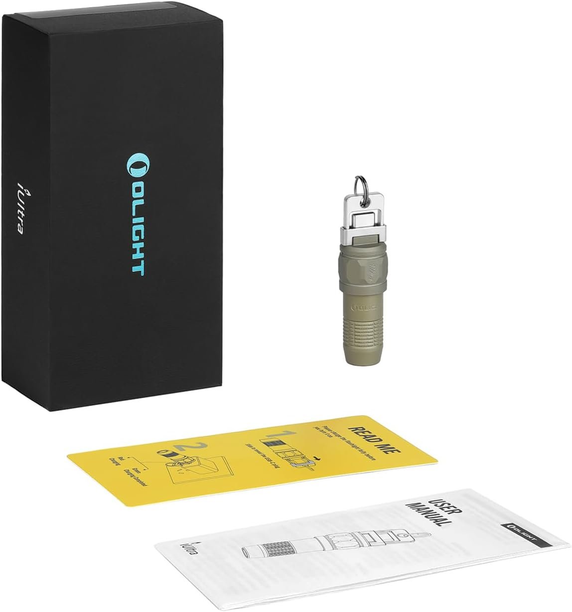 Private Label Rechargeable EDC Flashlight 80 Lumens Mini LED Keychain Light Custom Logo for Pocket Keyring Bag Everyday Carry Emergencies Olive-Green from Manufacturer