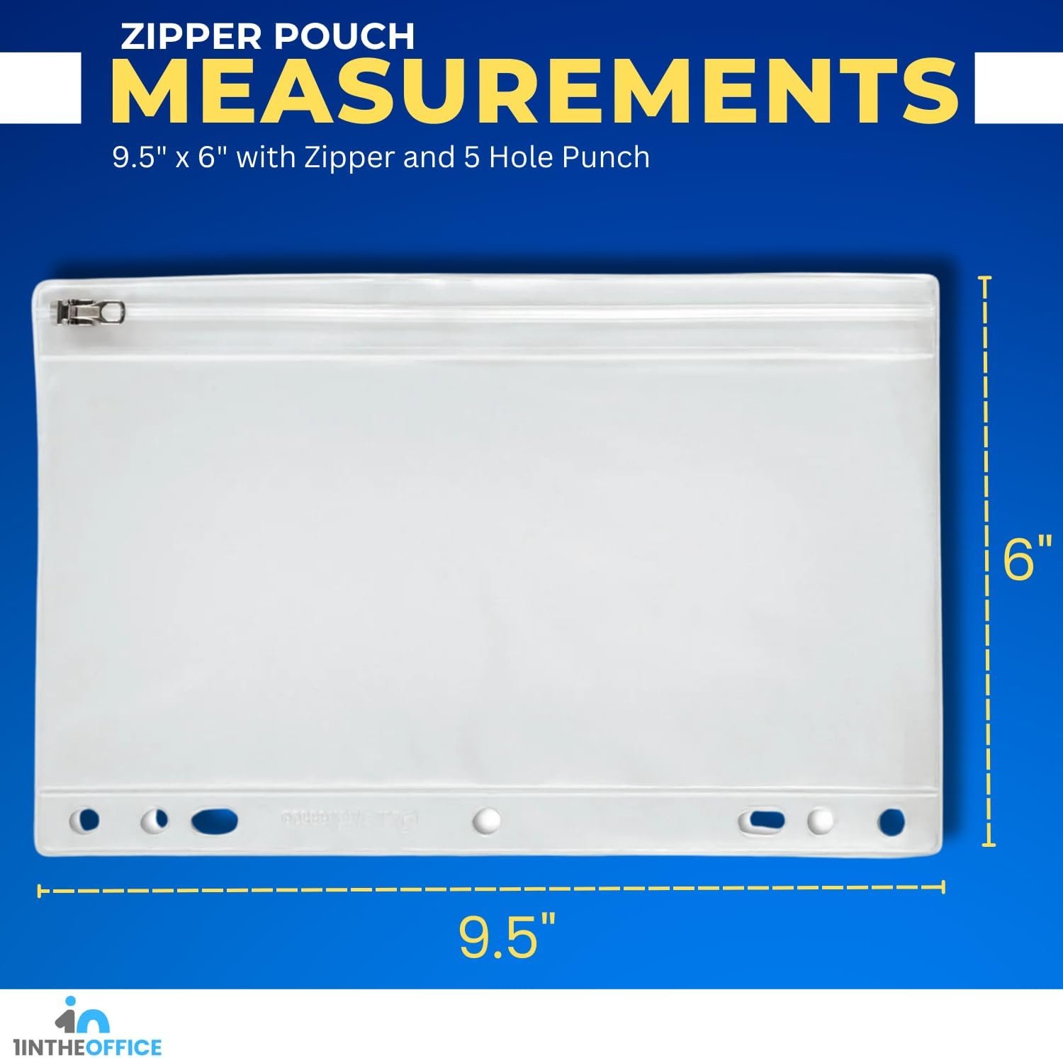 Private Label Clear Zippered Vinyl Pencil Pouch for 3 Ring Binder Custom Logo Manufacturer 4 Pack