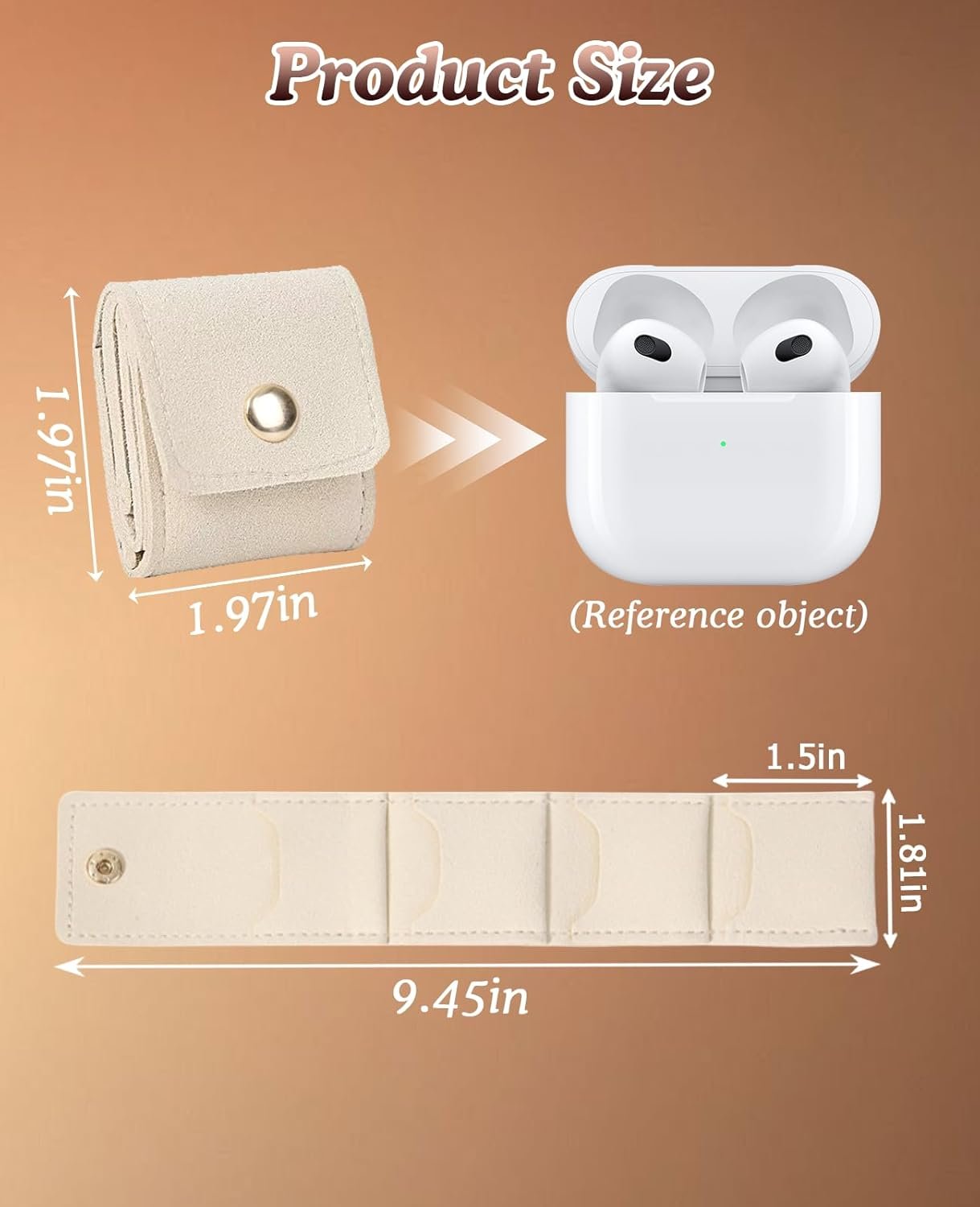 Private Label 6 Pack Mini Foldable Travel Jewelry Organizer Custom Logo Pouches for Earrings Rings Necklaces Manufacturer