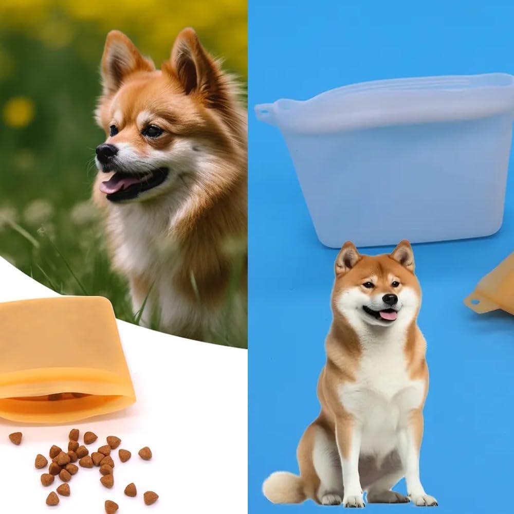 Private Label 2 Pack 4oz Silicone Waterproof Dog Treat Pouch Mini Training Bag with Closure Seal Clip Leash Attachment Custom Logo Manufacturer