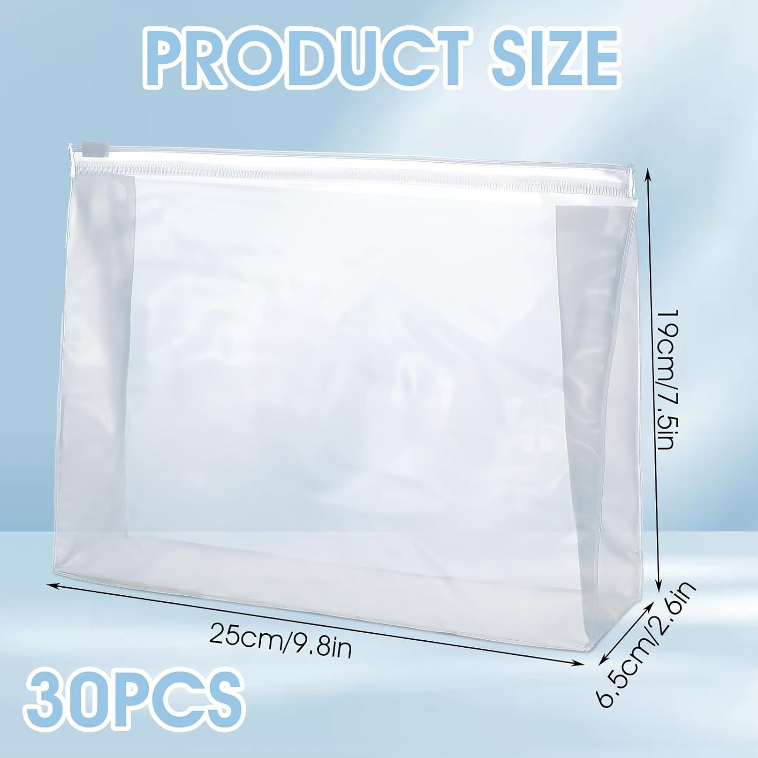 Private Label 30 PCS Small Clear Makeup Bags Mini PVC Waterproof Cosmetic Organizers Custom Logo Portable Zipper Pouches for Swimsuit Travel Toiletry Storage from Manufacturer 9.8