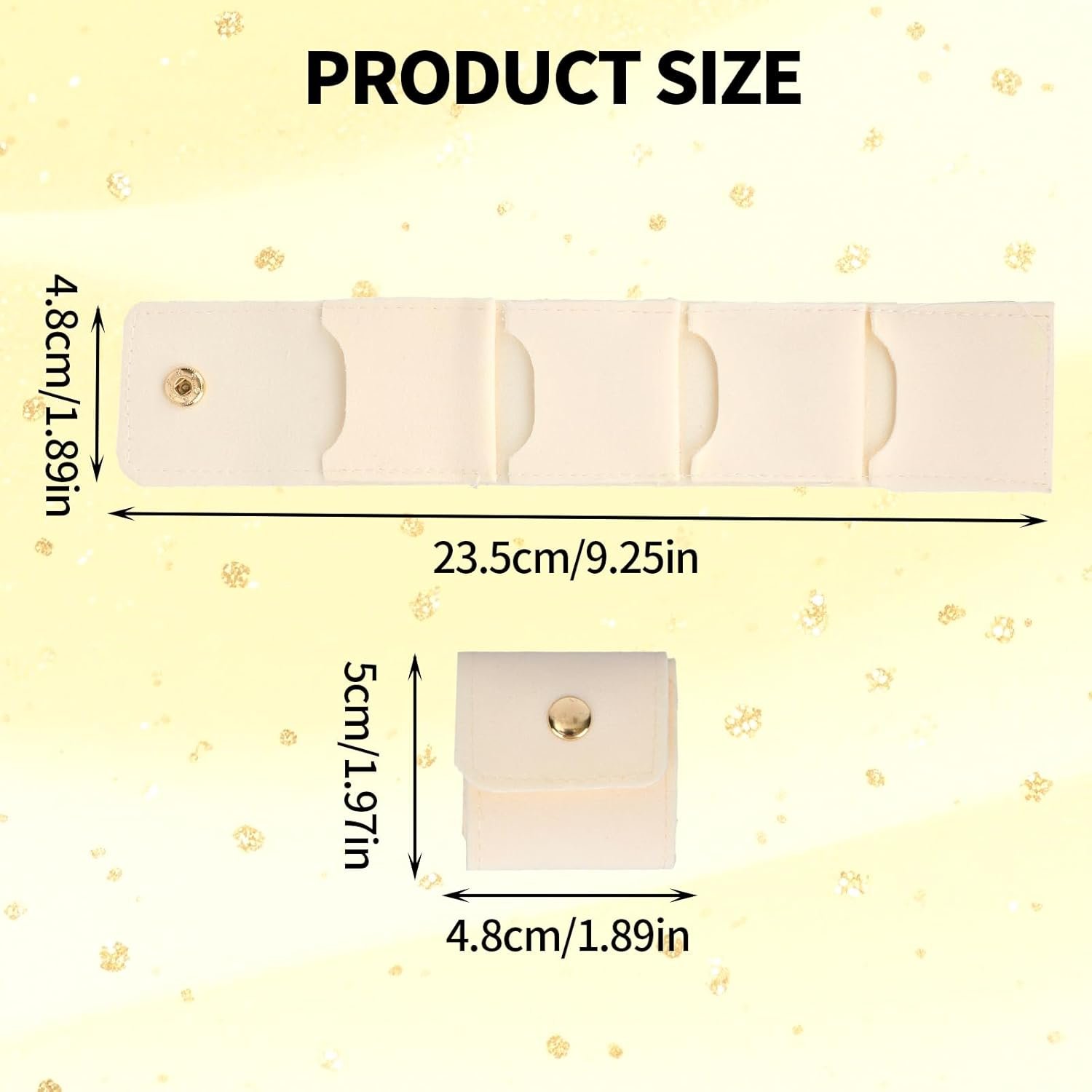 Manufacturer 3pcs Mini Travel Jewelry Bags Private Label Portable Foldable Pouch Roll Organizer with Buckle Custom Logo