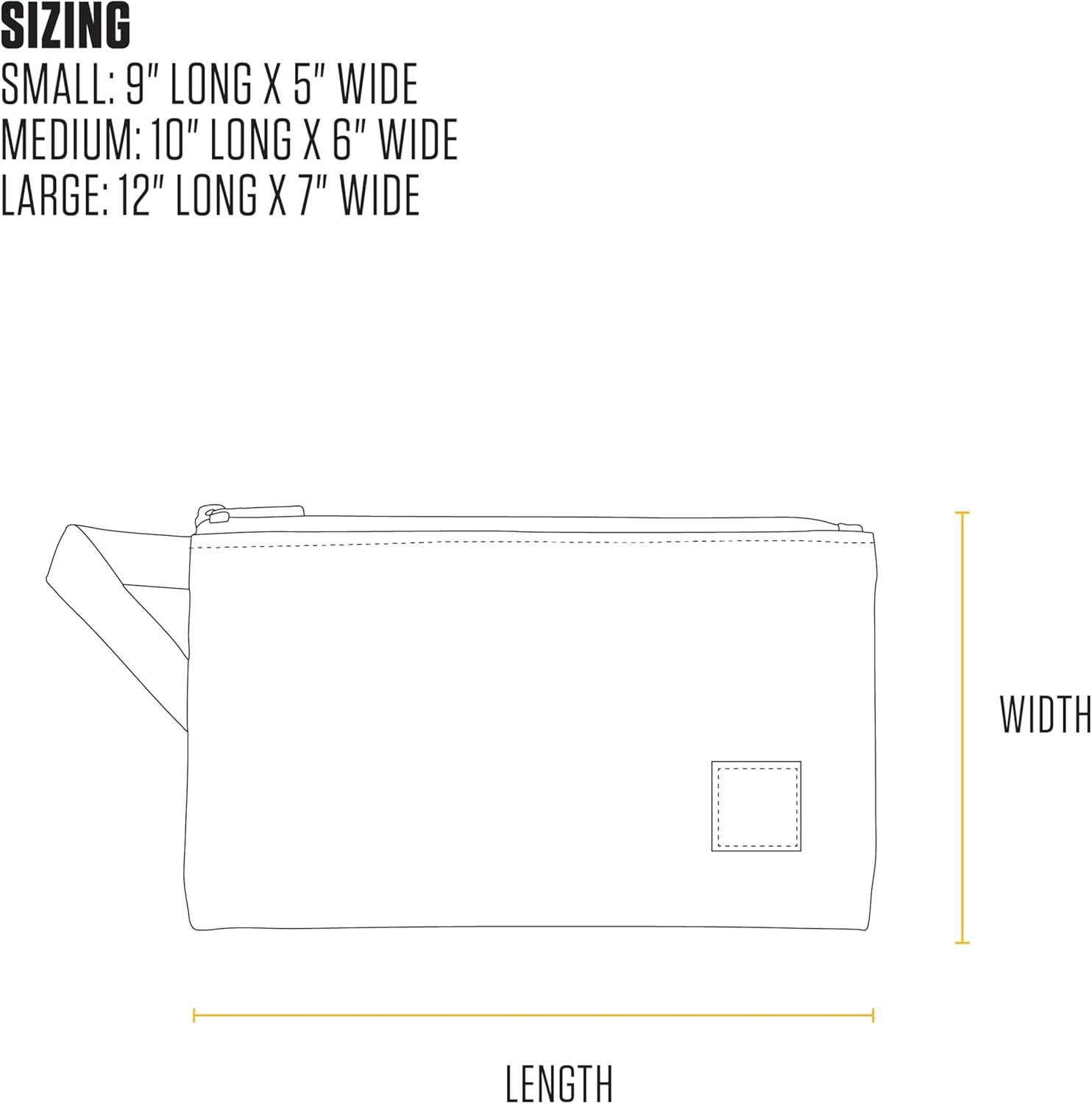 Custom Logo Utility Zipper Pouch Set Private Label Durable Water Repellent Organizers Sold in Sets of Three Brown/Black/Gravel Manufacturer