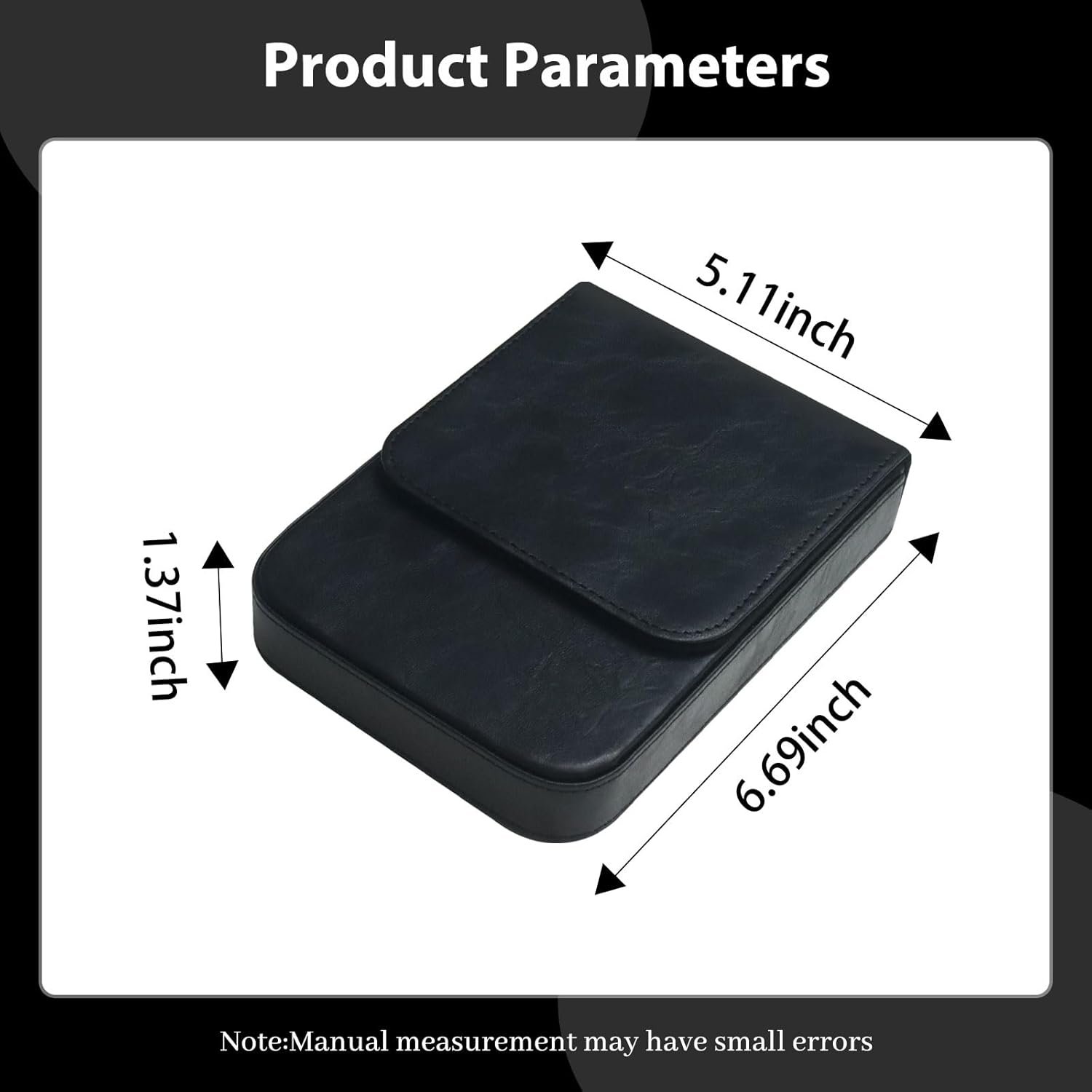 Private Label Handmade Leather 6 Fountain Pen Pencil Tray Case Magnetic Closure Drawer Design Manufacturer Custom Logo Office Gift 6 Slots Black