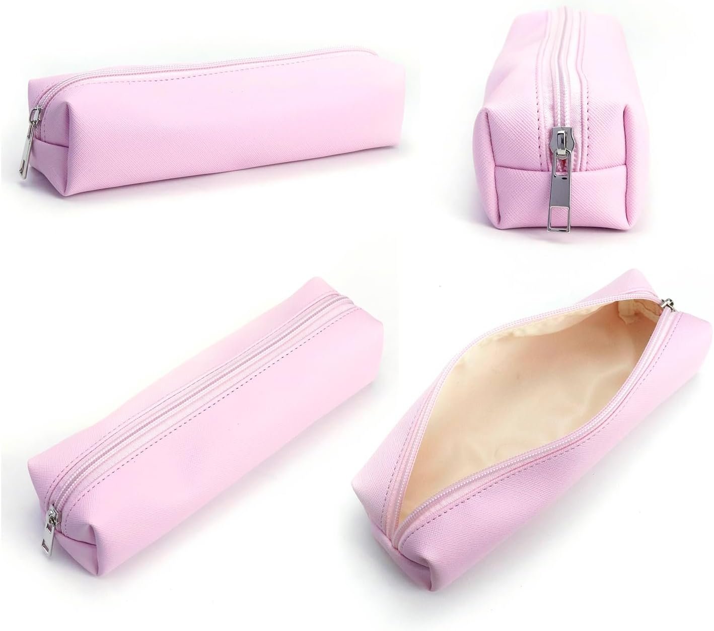 Private Label 3-Piece Large Travel Makeup Bags Set Custom Logo Toiletry Organizer Multi-Size Cosmetic Bags with Zipper Pink Manufacturer