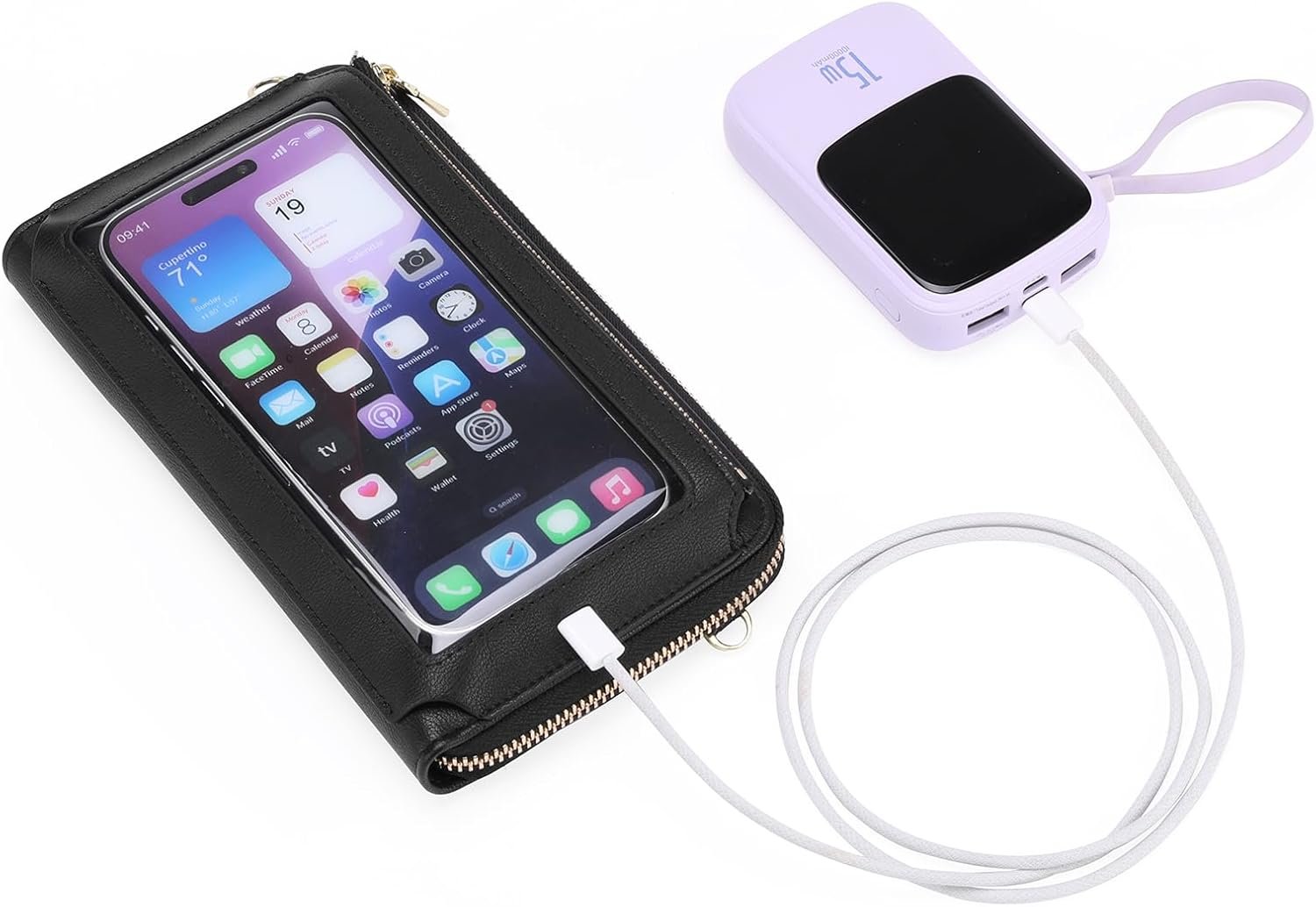 Custom Logo Phone Purse Crossbody Bags for Women Private Label Small Travel Wallet Touch Screen RFID Blocking Manufacturer