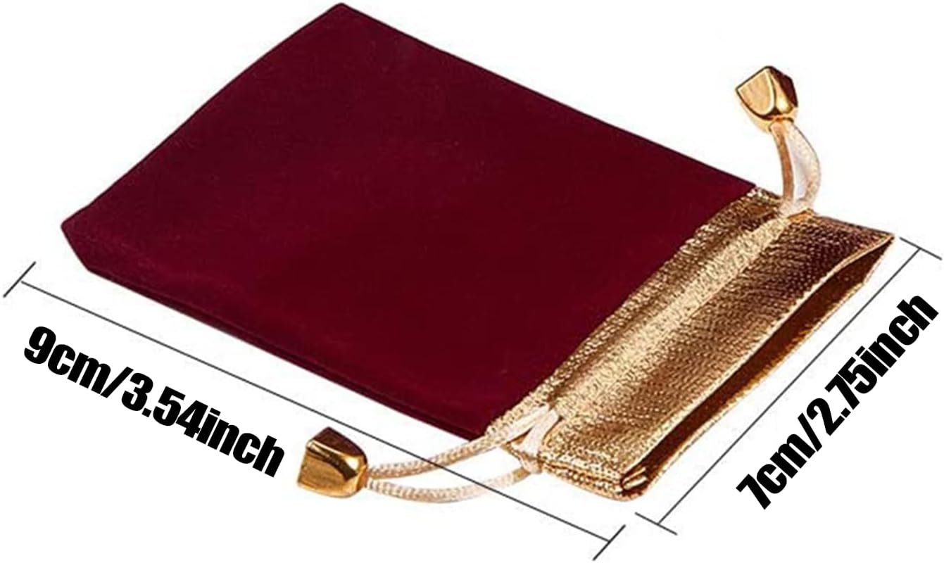 Custom Logo 12PCS 7x9cm Private Label Velvet Drawstring Pouches Supplier for Jewelry Accessories Cosmetics Playing Cards Small Toys Sweets Chocolates