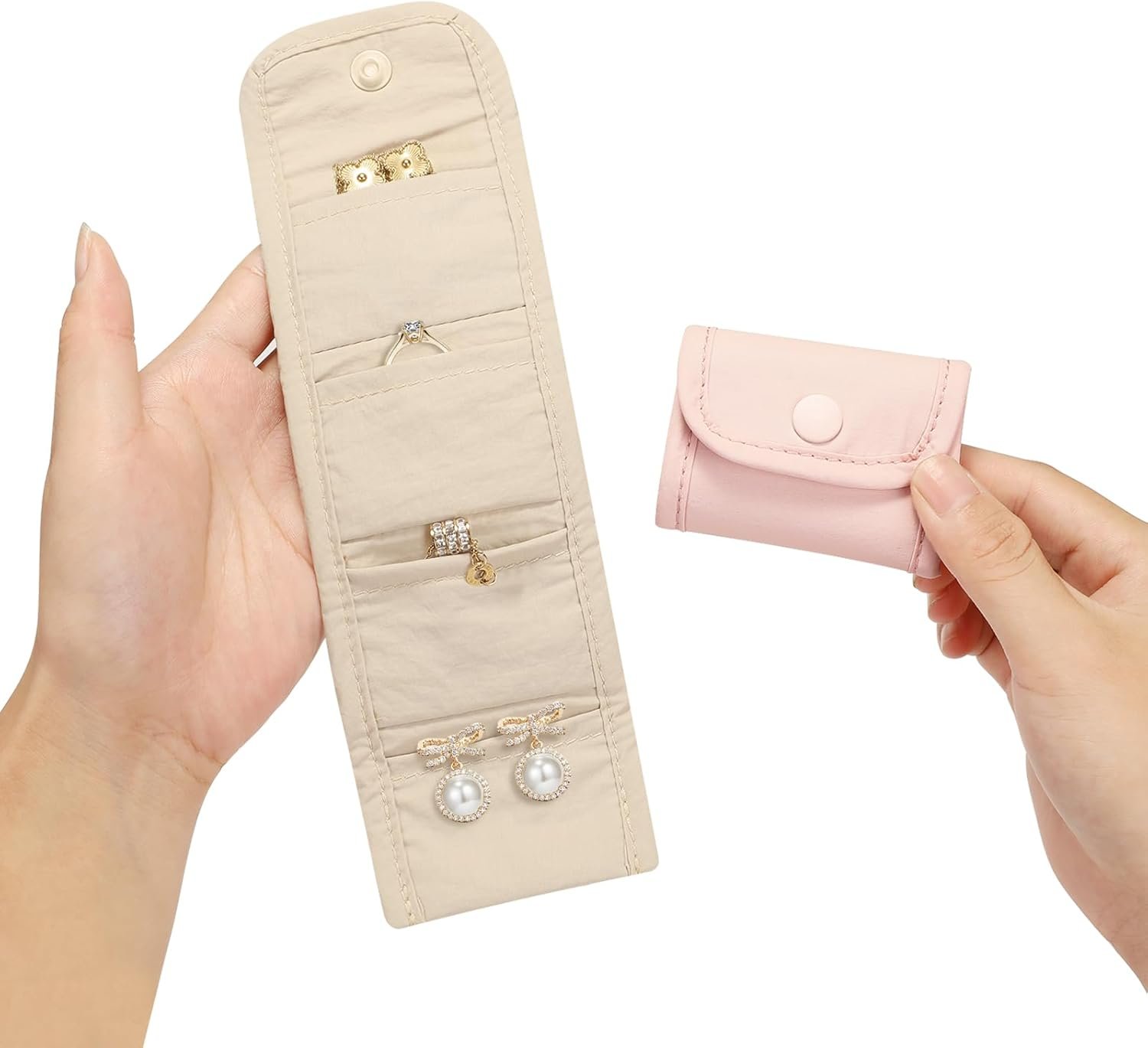 Private Label 3PCS Ultra Slim Mini Travel Organizer Micro Jewelry SD Card Case (SD/TF) Custom Logo Waterproof Nylon Tiny Pouch Manufacturer for Rings Earrings Gym Travel Photography